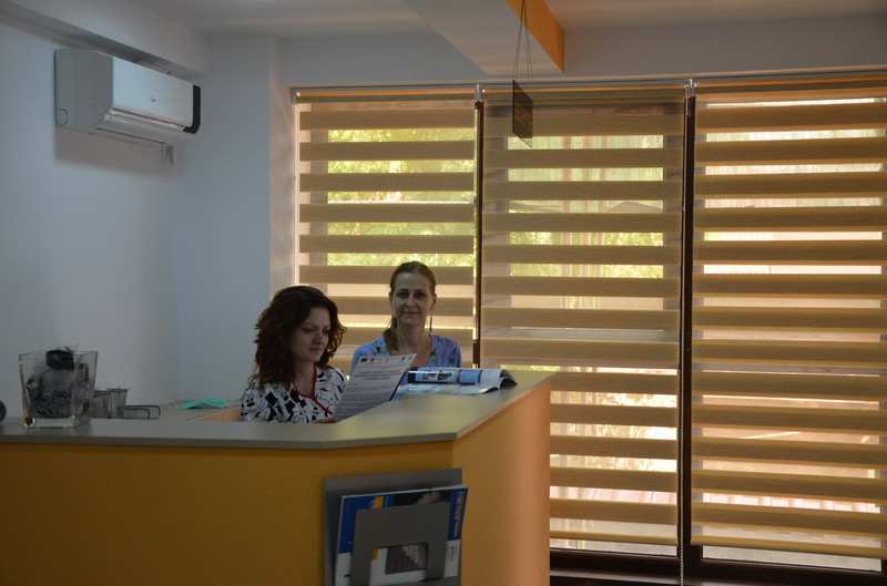 Modern dental clinic interior with professional equipment and clean white walls