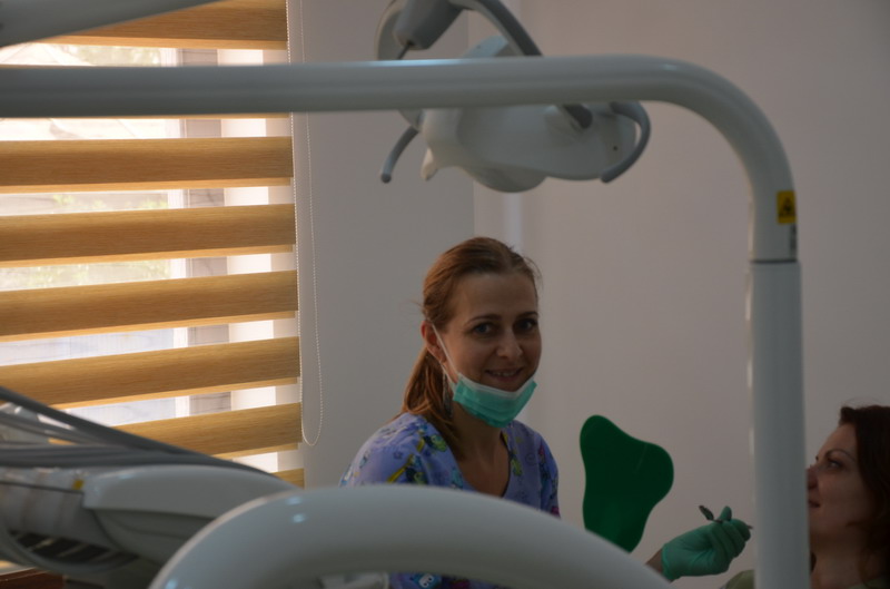 Dental clinic hallway with clean modern design
